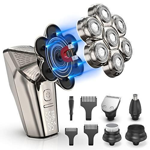 スキンヘッド用シェーバー スキンヘッド シェーバー Beedove 7D 磁気インターフェース式 ス...