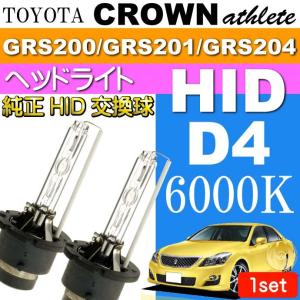 クラウン D4C D4S D4R HIDバルブ 35W6000Kバーナー 2本 CROWN アスリート H20.2〜H24.12 GRS200/GRS201/GRS204 HID交換球 as60556K
