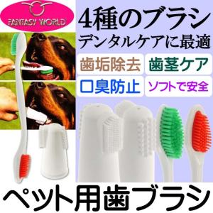 ペット用歯ブラシ デンタルケアに コンボデンタブラシDX ペット用品歯ブラシ 磨きやすいペット用品歯ブラシ 便利なペット用品 Fa123