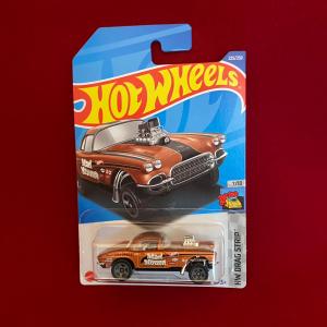 シボレー コルベット 1962 GASSER ブラウン D56 ホットウィール hot wheels HW ダイキャストカー ミニカー アメリカ雑貨｜aseff