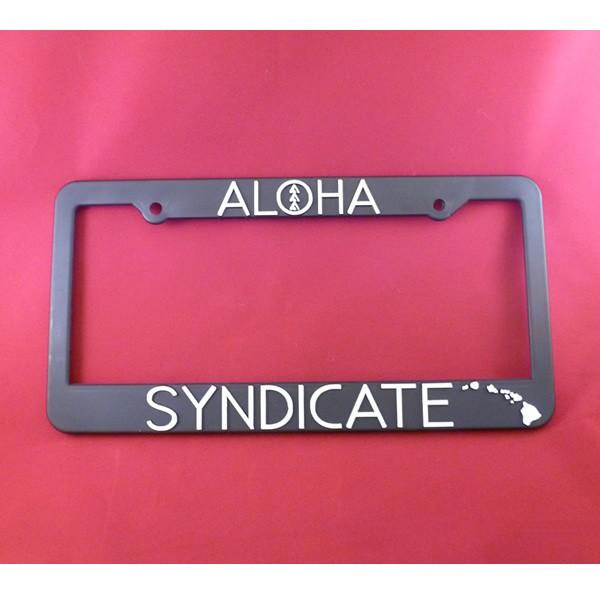 ライセンスプレートフレーム ALOHA SYNDICATE M10 ハワイ HDM ライセンスフレー...