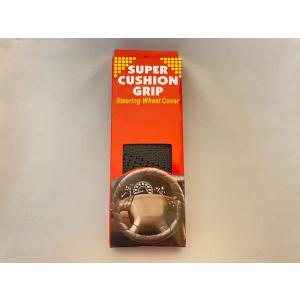 ステアリングホイールカバー クッショングリップ ブラック M12 黒 スポーツグリップ ハンドルカバ...