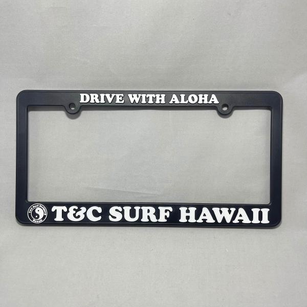 T&amp;C ライセンスフレーム V180  ナンバーフレーム アンテナボール アメリカ雑貨 カスタム ロ...