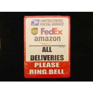 デリバリーサイン メタル 縦型 新品 amazon POSTAL SERVICE ups FedEx...
