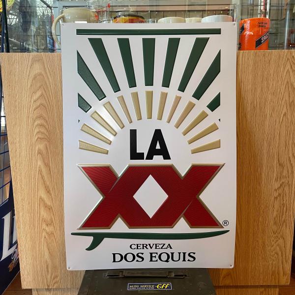 TIN SIGN XX LA ダブルエックス E120 看板 スチールサイン ローライダー ガレージ...