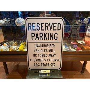 ロードサイン RESERVED PARKING 未使用品 警告 標識 フードトラック キッチンカー ...