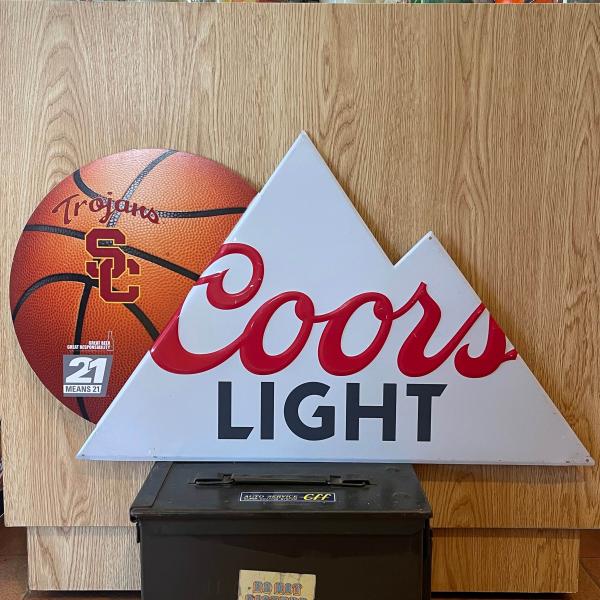 Coors LIGHT  Tin sign E126 クアーズ ライト ティンサイン バスケットボー...