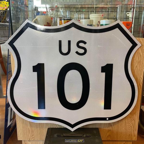 ロードサイン US 101 E148 アメリカ雑貨 輸入雑貨 カリフォルニア メタルサイン ガレージ...