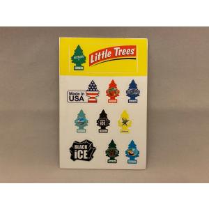 リトルツリー ステッカーセット オフィシャルグッズ Little Trees アメリカ雑貨 デカール <ネコポス対応商品>｜aseff