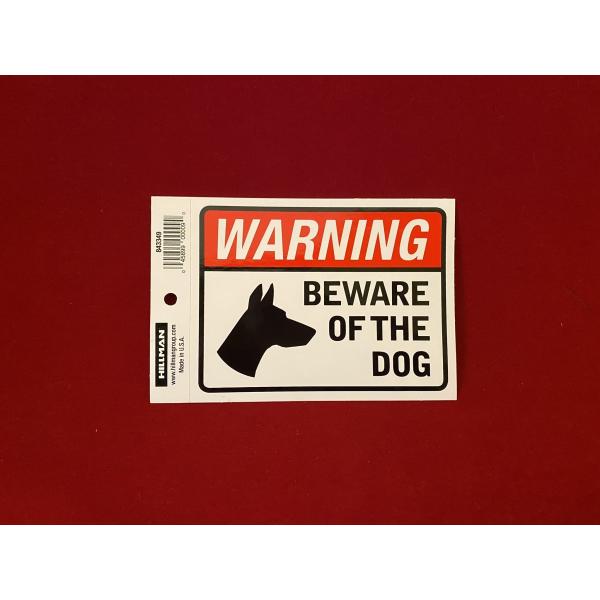デカール WARNING DOG 猛犬注意 S2 アメリカ雑貨 ハワイ雑貨 ガレージ エクステリア ...