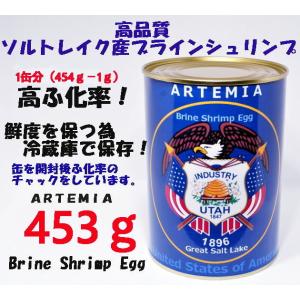 GSL産  ブラインシュリンプ エッグ  ユタ州 ソルトレイク産 1缶分（454ｇ−1ｇ）　ふ化率9...