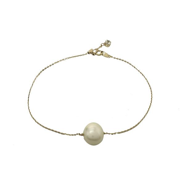 Samantha Tiara サマンサティアラ ブレスレット K10(ゴールド) パール ラインスト...