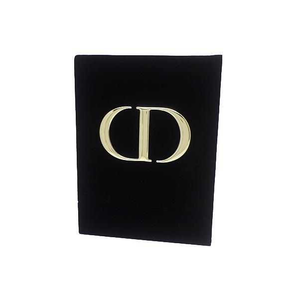 Dior ディオール 折り畳みミラー 鏡 C400071750 ベロア調 ブラック(黒) 箱付き ノ...