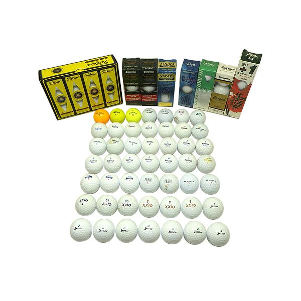 【値下げ】ゴルフボール ロストボール 83個 メーカー混ざり カラーボール有り 企業ロゴ・キャラクタ...