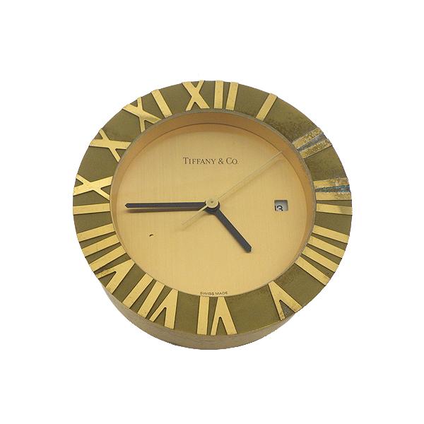 Tiffany &amp; Co. ティファニー 置時計 アトラス GP(ゴールドプレート) 中古 質屋出品