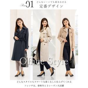 トレンチコート レディース 取り外しライナー付...の詳細画像1
