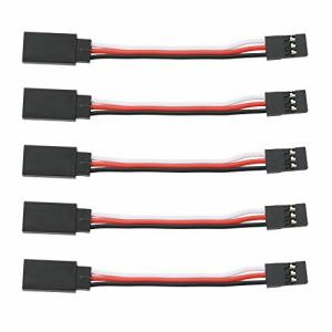 GTIWUNG 5本 サーボ延長ケーブルサーボ延長ケーブル JRプラグ サーボ延長リードワイヤケーブル 延