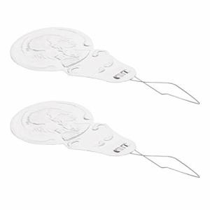 Utoolmart 糸通し 2個セット おしゃれ 金属 スレダー 糸通し器 裁縫 刺繍 ミシン針 DIY 縫製ツール シルバー糸通し