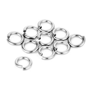 TIMULTI 丸カン 純チタン シルバー アクセサリーパーツ ネックレス ブレスレット ハンドメイド アレルギー対応