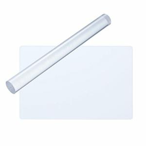 ROSENICE アクリルクレイローラー矩形アクリルシートボードグリッドエッセンシャル2本付き