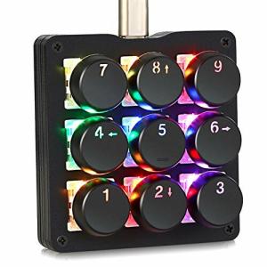 Koolertron片手キーボード メカニカルキーボード フルプログラム可能ゲーミングキーボード スタマイズ可能23キ