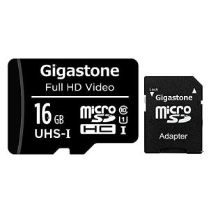 Gigastone マイクロSDカード 16GB Micro SD Card SD アダプタ付 ミニ収納ケース付 SDHC U3 C10 85MB/S Gopro アクションカメラ
