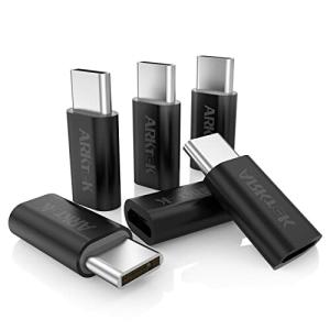 ARKTEK USB-C アダプタ マイクロ USB → USB Type C変換 アダプタ コネクター コンバーター データ転送 充電 Pixel 5 Xper