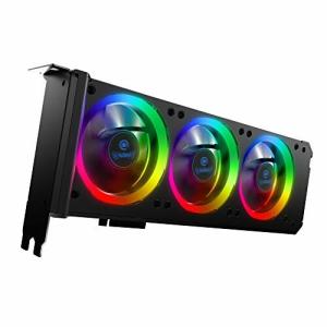 Anidees グラフィックカードクーラー 3 x 80mm PWMファン ASUS Aura SYNC/MSI Mystic Sync/ASROCK Aura RGB/GIGABYTE RGB Fusion（5V 3ピ