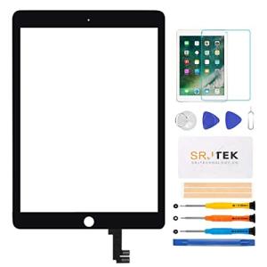 SRJTEK For iPad Air 2 9.7” 2014 A1566 A1567交換修理用 タッチパネルタッチスクリーン