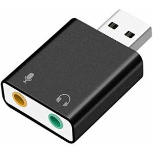 USB オーディオ変換アダプター JAVISEE 外付け サウンドカード