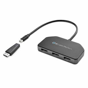 Cable Matters トリプル 4K Mini DisplayPort DisplayPort MSTハブ 3ポート MSTハブ Mini DisplayPort DisplayPort スプリッター DisplayPor