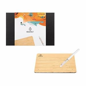 ViewSonic製NEW Woodpad 7 ペンタブレット6x4インチ4096 レベル筆圧ソフトとハードペン先付き