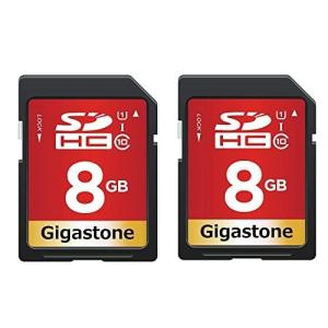Gigastone 8GB SDカード 2枚セット UHS-I U1 Class 10 SDHC メモリーカード 高速 フルHD ビデオ デジタルカメラ SD card Full HD