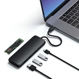 Satechi ハイブリッド USB-Cハブ  SSDスロット 4K HDMI, USB-C PD, USB-A 3.0データ (MacBook Pro/ Air2018以降/ M1/M2, iPad