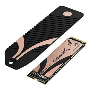 Sabrent 1TB ロケット 4 PLUS NVMe 4.0 Gen4 PCIe M.2 内蔵エクストリームパフォーマンスSSD + M.2 NVMe PS5 ヒートシンクコン