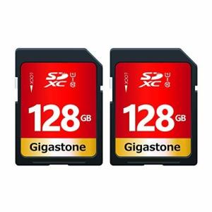 Gigastone 128GB SDカード 2枚セット UHS-I U1 Class 10 SDXC メモリーカード 高速 フルHD ビデオ デジタルカメラ SD card Full