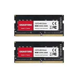 Gigastone ノートPC用メモリ DDR4 8GBx2枚  DDR4-2666MHz PC4-21300 CL19 1.2V SODIMM 260 Pin Unbuffered Non-ECC Memory Module Ram Upgrade