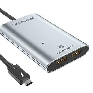 WAVLINK サンダーボルト3 HDMIアダプター デュアル4K シングル5K ディスプレイアダプター Thunderbolt 3 4K デュアル
