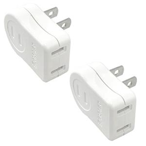 F-FACTORY L字型プラグ コンセント 横向き用 1個口 場所を取るACアダプターやコンセント周りをスッキリさせたい