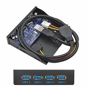 Cablecc USB 3.0 HUB 4ポート フロントパネルからマザーボード20ピン コネクタケーブル 3.5インチフロッピーベイ用