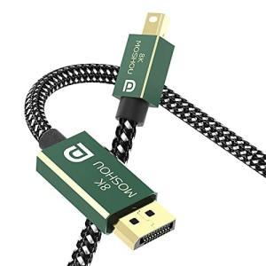 Sikai 8K Mini DisplayPort to DisplayPort 変換ケーブル 双方向 DP2.0規格 77.4Gbps最大帯域幅 24K金メッキコネクター 錫メッ