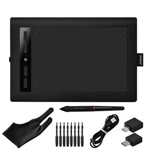 ottostyle.jp ペンタブ ペンタブレット  イラスト デザイン お絵描き 10x6インチ スマホ対応 筆圧 8192レベル 4ショ