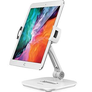 AboveTEK スタイリッシュアルミニウムタブレットスタンド 携帯電話スタンド 折りたたみ式 360°回転 iPad iPhone デ