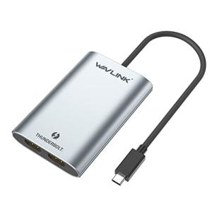 Wavlink サンダーボルト3 HDMIアダプター デュアル4K シングル5K ディスプレイアダプター Thunderbolt 3 Dual 4K or Single