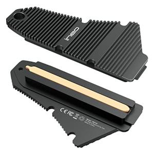 ineo PS5 NVMe SSD ヒートシンク ヒート パイプ + ソリッド アルミニウム ヒートシンク クーラー プレイステーシ