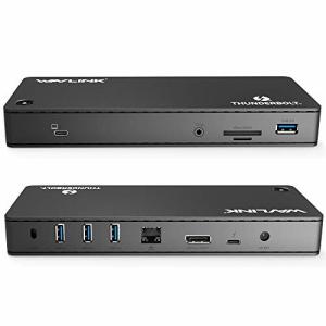 WAVLINK 4Kディスプレイ サンダーボルト3 ユニバーサル ドッキングステーション インテルと共同開発した最新のT