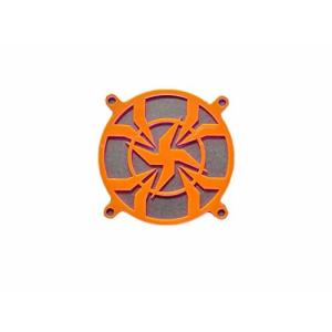 Bitspower 80mm レーザーカット UVリアクティブ ファングリル Axe BP-80UVFG-RD-24