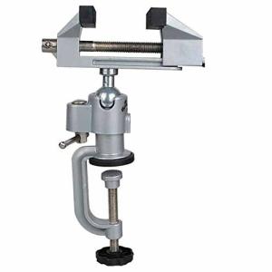 U-BCOO 360度回転万力軽量ベンチ万力アルミ合金DIY固定穴パンチングプレート