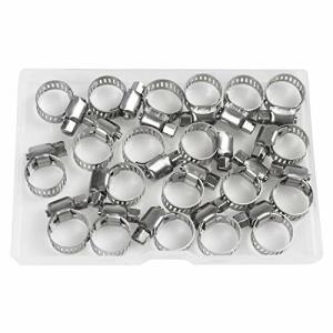 エプダ店 304ステンレス鋼 調整可能 ホースクランプ  配管用燃料ラインクランプ 自動車および機械用