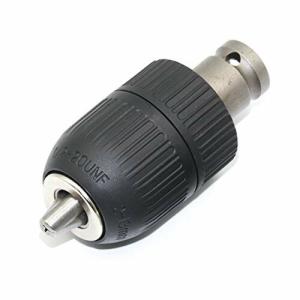 Yakamoz 0.8-10mm 12.7mmシャンク 容量：0.79-9.52mm キーレスドリルチャック クイックチェンジアダプター シャンクド